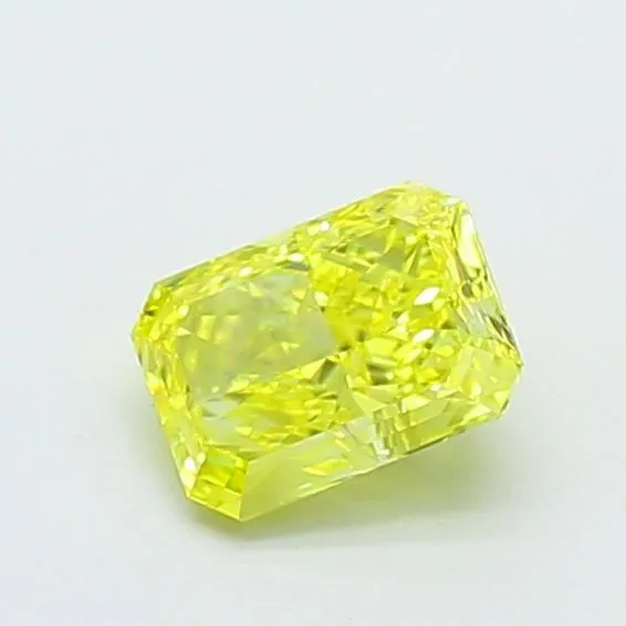 1.05ct RADIANT Fancy Intense Yellow VS1 Coloured Lab diamond