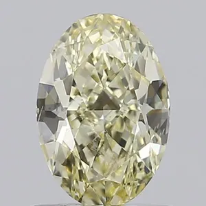 0.83ct OVAL Fancy Light Yellow VS1 Coloured Lab diamond