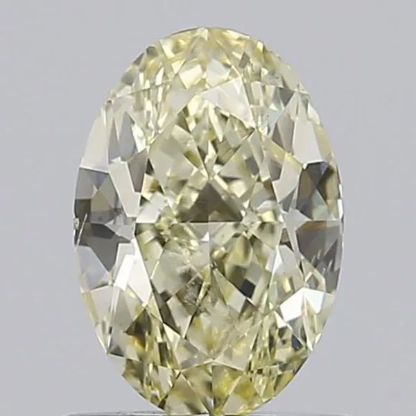 0.83ct OVAL Fancy Light Yellow VS1 Coloured Lab diamond
