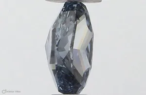 0.31ct OVAL Fancy Vivid Blue SI1 Coloured Lab diamond