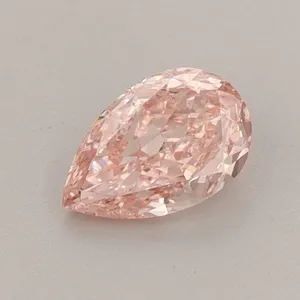 0.5ct PEAR Fancy Vivid Pink VS2 Coloured Lab diamond