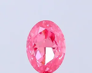 1.14ct OVAL Fancy Vivid Pink VS1 Coloured Lab diamond