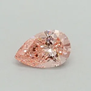 0.31ct PEAR Fancy Vivid Pink SI1 Coloured Lab diamond
