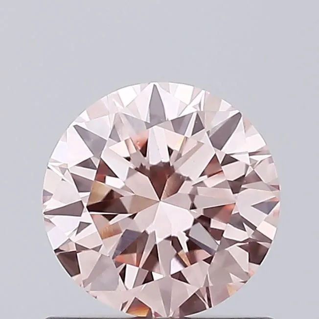 0.67ct ROUND Fancy Intense Pink VVS2 Coloured Lab diamond