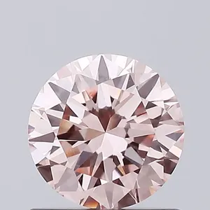 0.67ct ROUND Fancy Intense Pink VVS2 Coloured Lab diamond