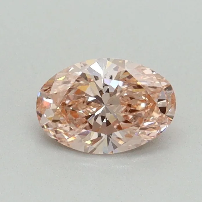 0.50ct OVAL Fancy Intense Pink VS2 Coloured Lab diamond