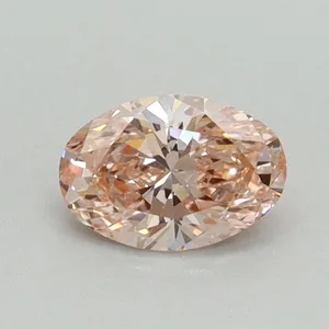 0.5ct OVAL Fancy Intense Pink VS2 Coloured Lab diamond