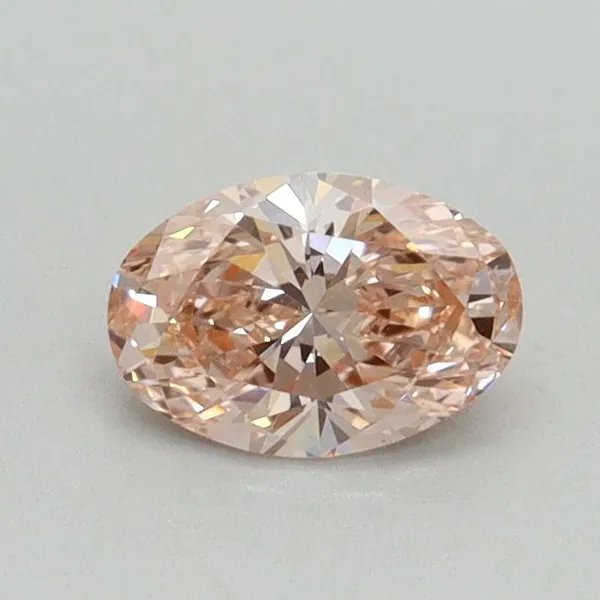 0.5ct OVAL Fancy Intense Pink VS2 Coloured Lab diamond