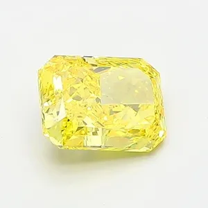 1.09ct RADIANT Fancy Vivid Yellow VS1 Coloured Lab diamond
