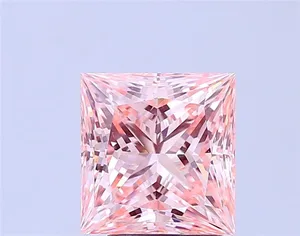 3.01ct PRINCESS Fancy Intense Pink VS1 Coloured Lab diamond