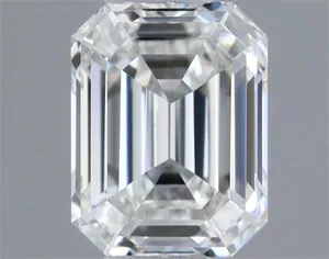 0.39ct EMERALD F VVS1 Natural diamond