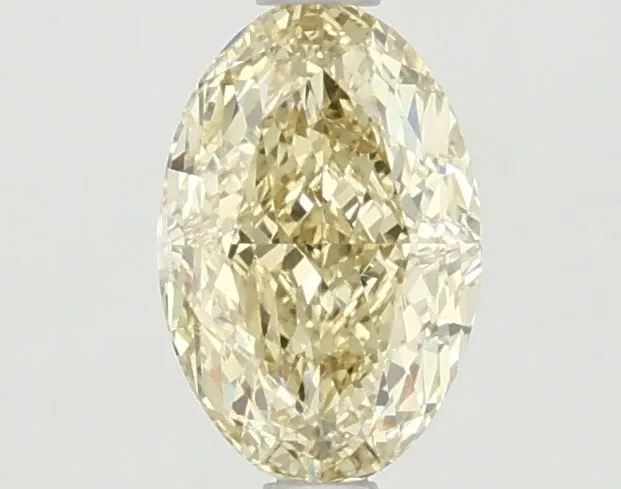 1.11ct OVAL Fancy Intense Yellow VS1 Coloured Lab diamond
