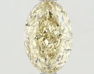 1.11ct OVAL Fancy Intense Yellow VS1 Coloured Lab diamond