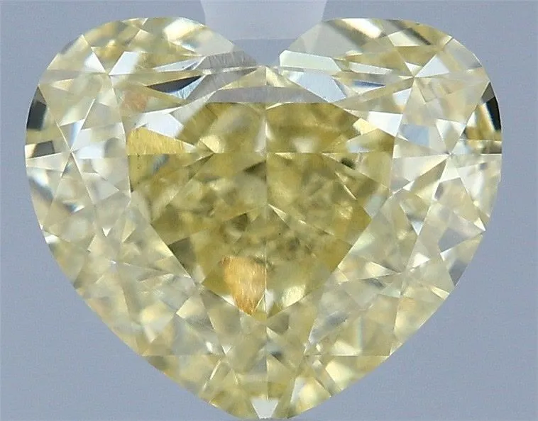 1.50ct HEART Fancy Intense Yellow VS1 Coloured Lab diamond