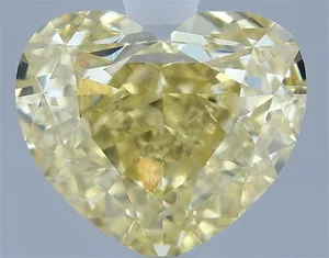 1.5ct HEART Fancy Intense Yellow VS1 Coloured Lab diamond
