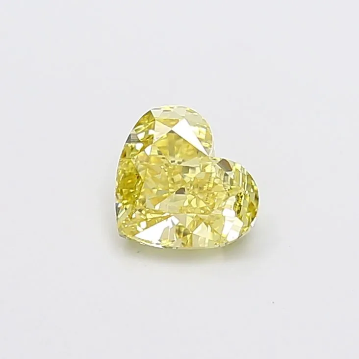 1.02ct HEART Fancy Intense Yellow VS1 Coloured Lab diamond
