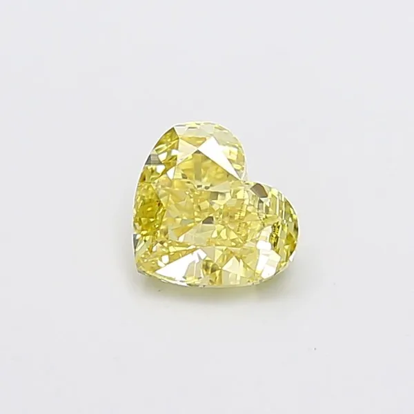 1.02ct HEART Fancy Intense Yellow VS1 Coloured Lab diamond