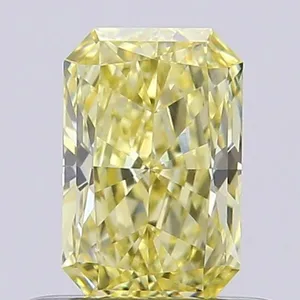 0.48ct RADIANT Fancy Yellow VVS1 Coloured Lab diamond