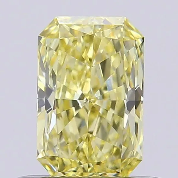 0.48ct RADIANT Fancy Yellow VVS1 Coloured Lab diamond
