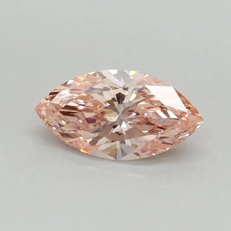 0.39ct MARQUISE Fancy Vivid Pink VS1 Coloured Lab diamond