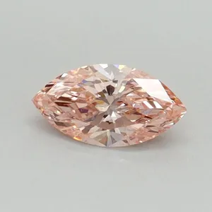 0.39ct MARQUISE Fancy Vivid Pink VS1 Coloured Lab diamond