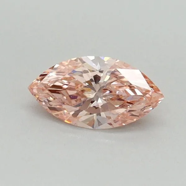 0.39ct MARQUISE Fancy Vivid Pink VS1 Coloured Lab diamond