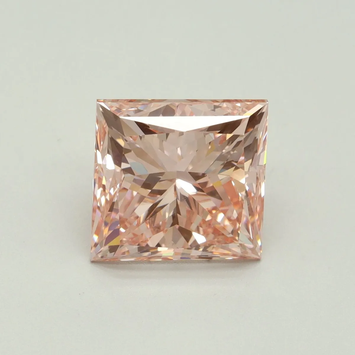 5.03ct PRINCESS Fancy Intense Pink VVS2 Coloured Lab diamond