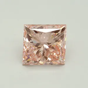 5.03ct PRINCESS Fancy Intense Pink VVS2 Coloured Lab diamond