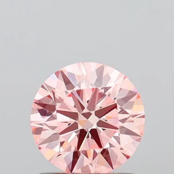 1.03ct ROUND Fancy Intense Pink VVS2 Coloured Lab diamond