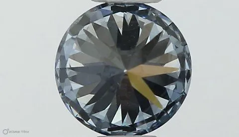 0.42ct ROUND Fancy Intense Blue VVS2 Coloured Lab diamond