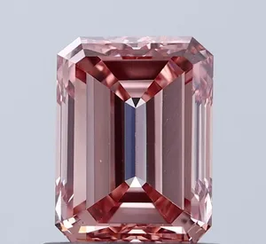 1ct EMERALD Fancy Brownish Pink VS2 Coloured Lab diamond