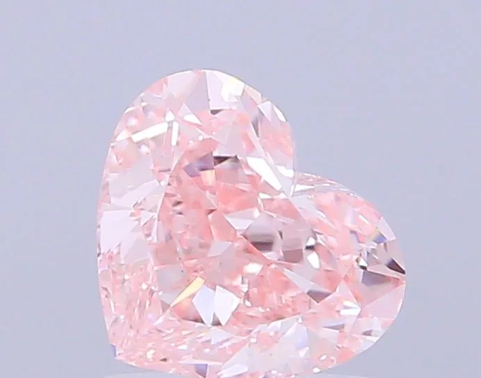 1.77ct HEART Fancy Intense Pink VS1 Coloured Lab diamond