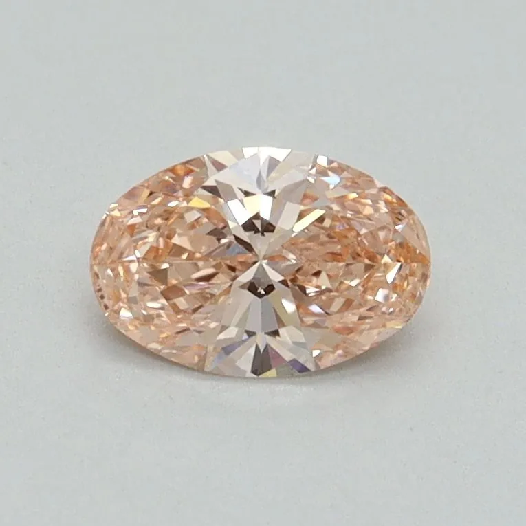 0.52ct OVAL Fancy Vivid Pink VS1 Coloured Lab diamond