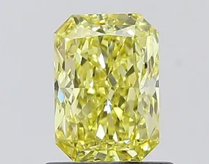 1.08ct RADIANT Fancy Intense Yellow VS2 Coloured Lab diamond