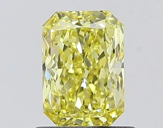 1.08ct RADIANT Fancy Intense Yellow VS2 Coloured Lab diamond