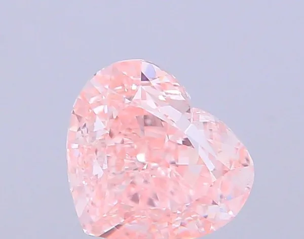 1.89ct HEART Fancy Intense Pink VVS2 Coloured Lab diamond