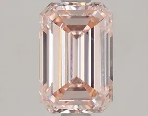 1.4ct EMERALD Fancy Intense Pink VS1 Coloured Lab diamond