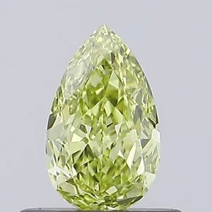 0.54ct PEAR Fancy Yellow VVS2 Coloured Lab diamond