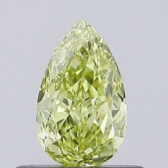 0.54ct PEAR Fancy Yellow VVS2 Coloured Lab diamond