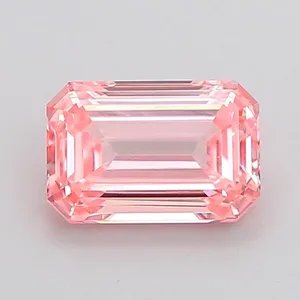 1.08ct EMERALD Fancy Intense Pink VVS2 Coloured Lab diamond