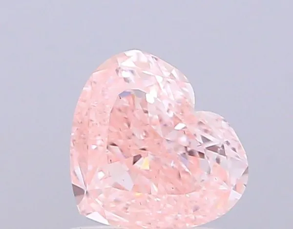 1ct HEART Fancy Intense Pink VS1 Coloured Lab diamond