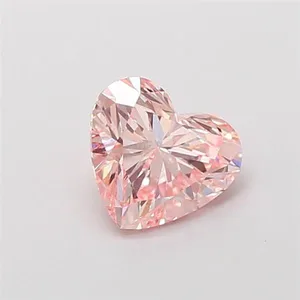 1.09ct HEART Fancy Intense Pink VS1 Coloured Lab diamond