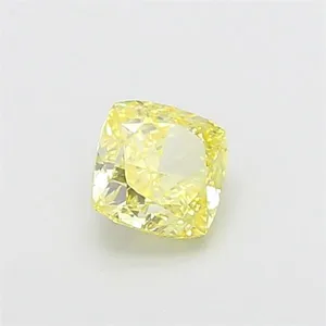 1.06ct CUSHION Fancy Intense Yellow VS1 Coloured Lab diamond