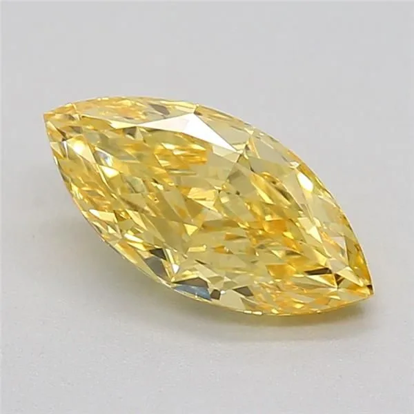 1.01ct MARQUISE Fancy Intense Yellow VS1 Coloured Lab diamond