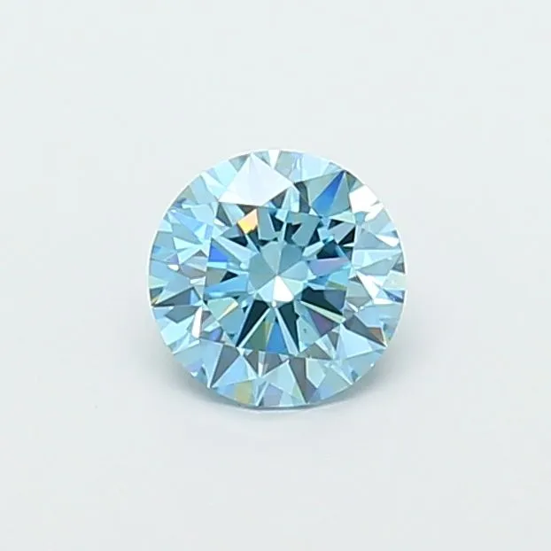 1.11ct ROUND Fancy Vivid Blue VS1 Coloured Lab diamond
