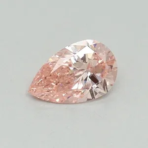 0.31ct PEAR Fancy Vivid Pink VS2 Coloured Lab diamond