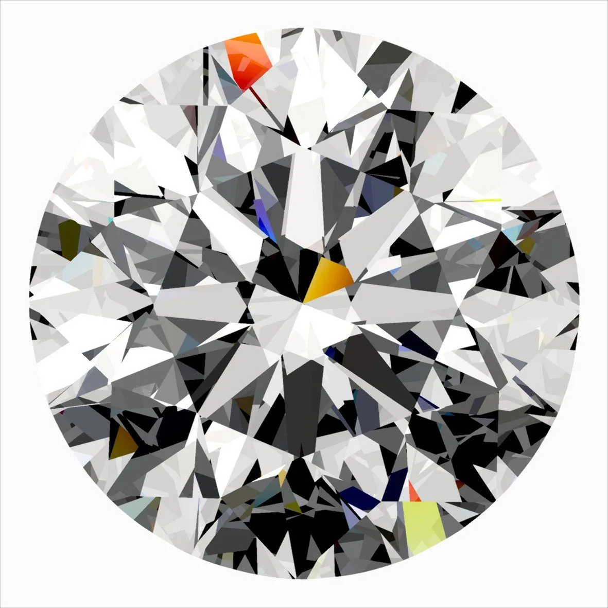 0.34ct ROUND H SI2 Natural diamond