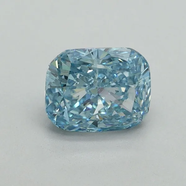 1.01ct CUSHION Fancy Vivid Blue VS1 Coloured Lab diamond
