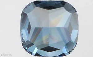 0.5ct CUSHION Fancy Vivid Blue SI1 Coloured Lab diamond