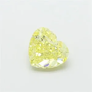 1ct HEART Fancy Yellow VS2 Coloured Lab diamond